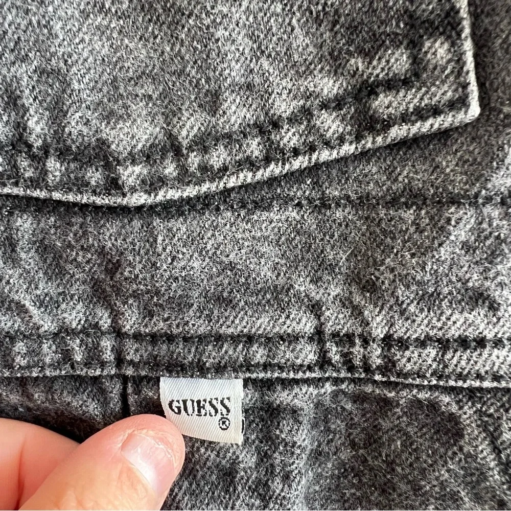Guess Vintage Retro Black Denim‎ Overalls Toddler 80s/90s Size 3 Years